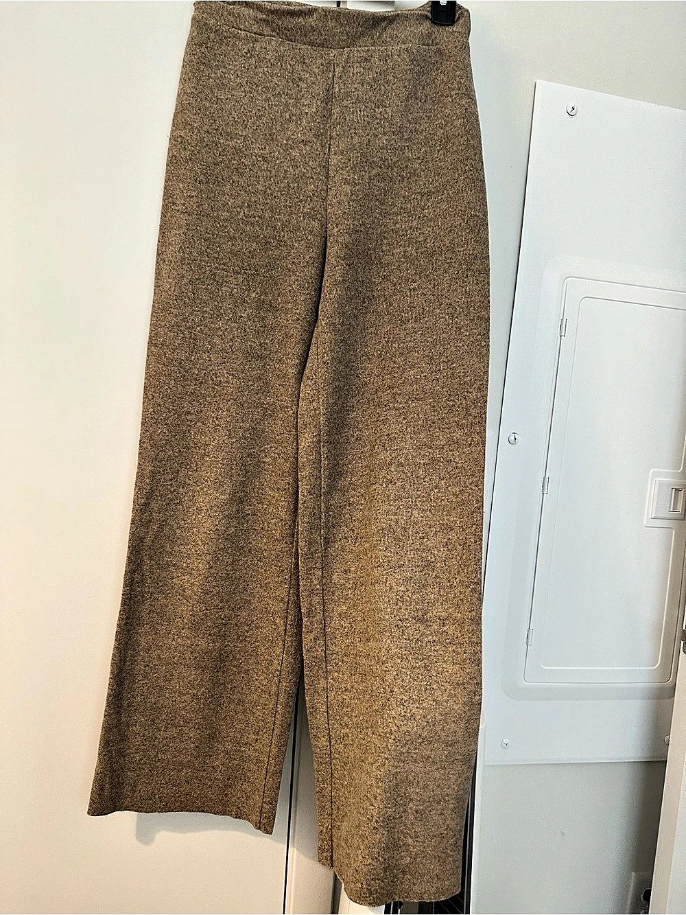 Zara Brown Knit Midi Skirt Size Small Like New